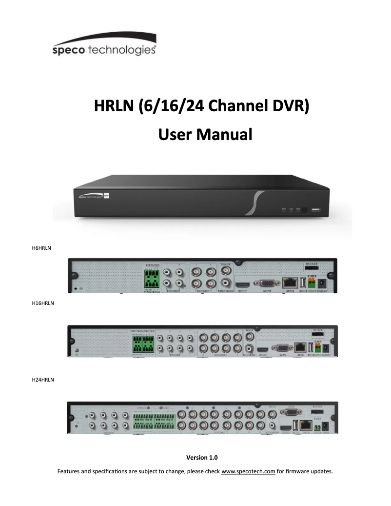 Image de la première page du manuel de l'appareil H16WHRLN