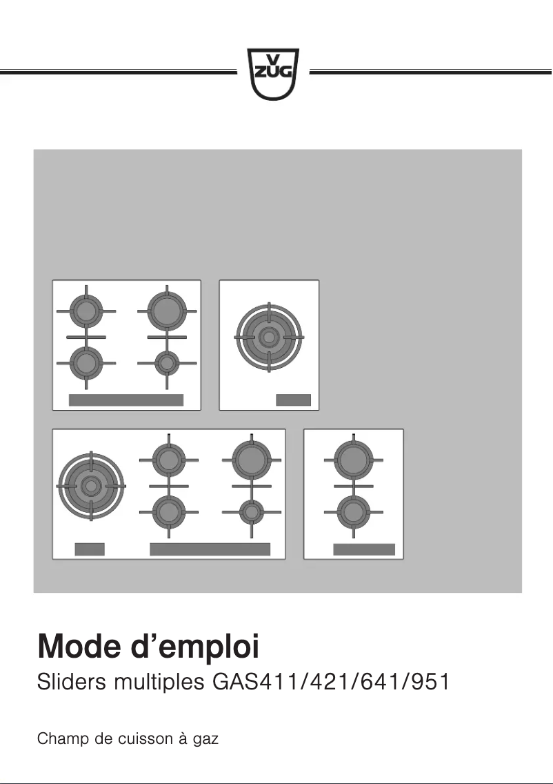 Image de la première page du manuel de l'appareil GAS951GSAZ