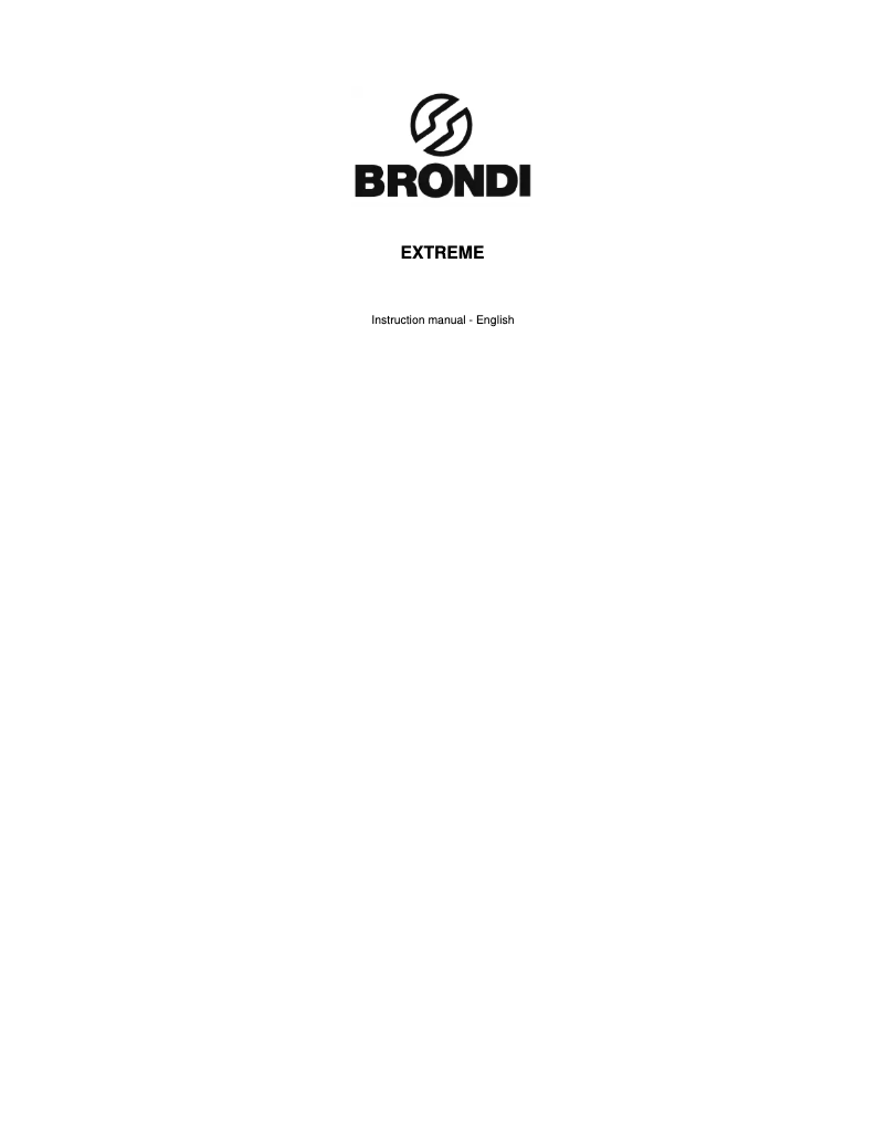 Image de la première page du manuel de l'appareil Extreme