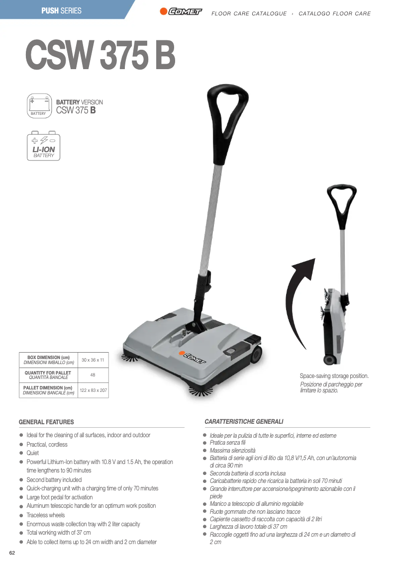 Page 1 de la notice Manuel utilisateur Comet CSW 375 B