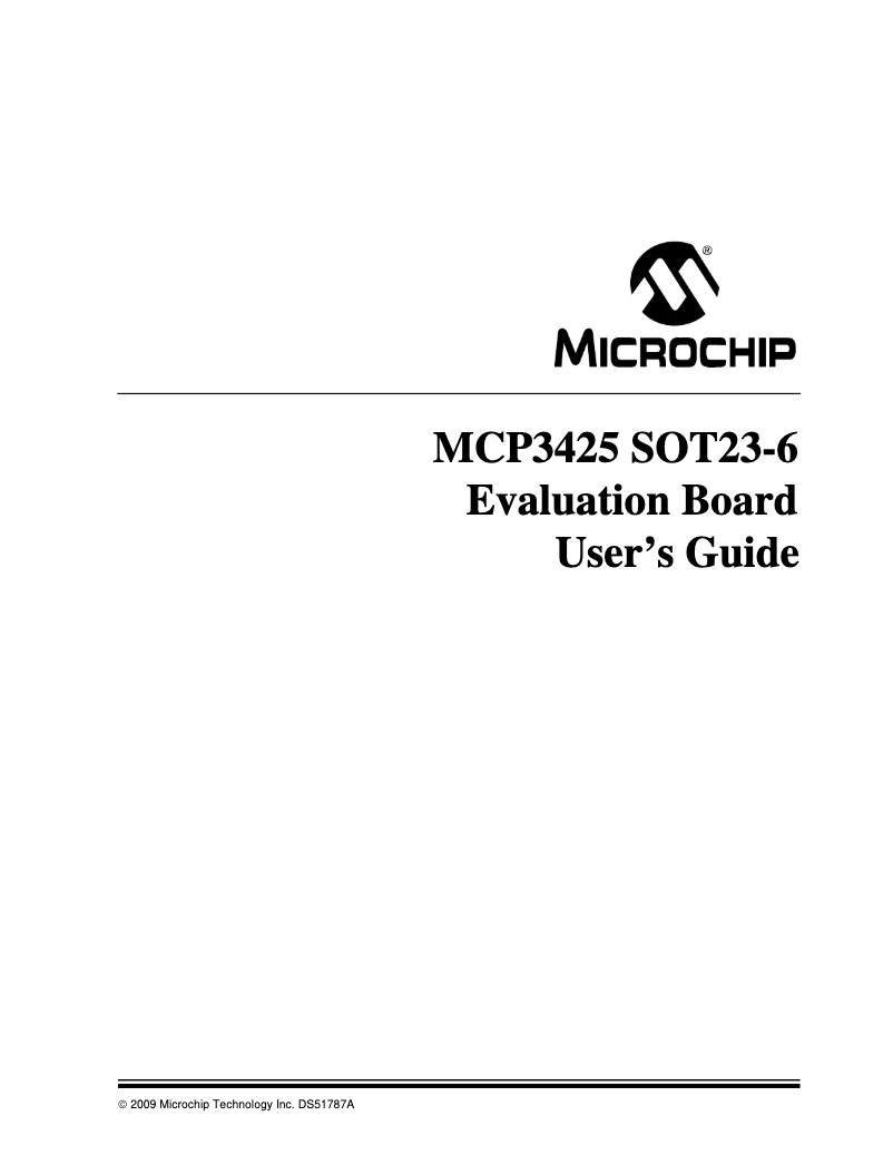 Página 1 del manual Manual de usuario Microchip MCP3425