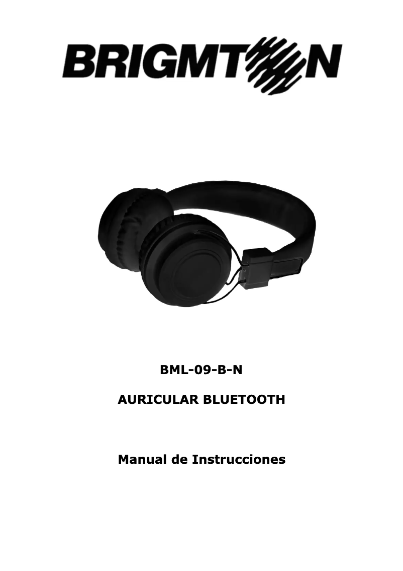 Image de la première page du manuel de l'appareil BML-09-B