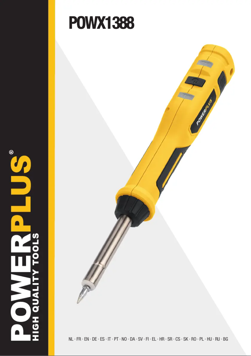 Page n°1 - Manuel utilisateur PowerPlus POWX1388