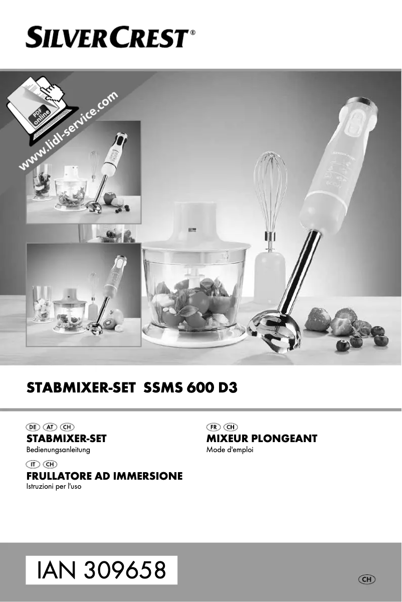 Image de la première page du manuel de l'appareil SSMT 600 A1