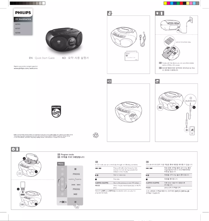 Image de la première page du manuel de l'appareil AZ358