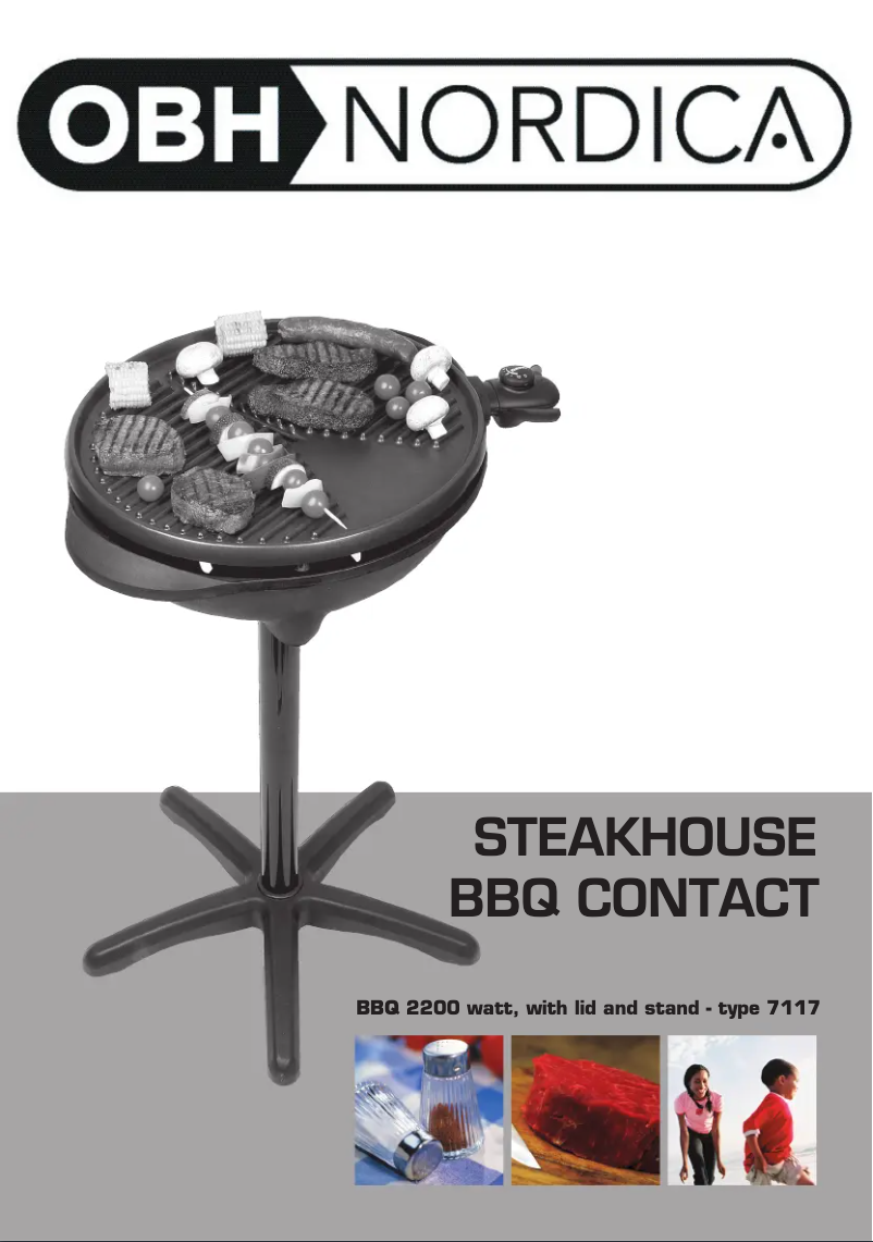 Image de la première page du manuel de l'appareil Steakhouse BBQ Contact