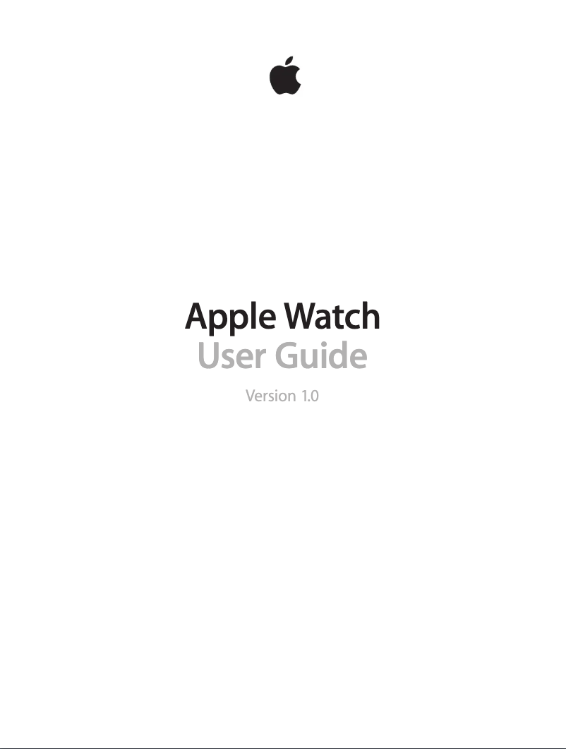 Page 1 de la notice Manuel utilisateur Apple Watch Sport