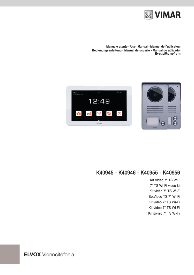 Image de la première page du manuel de l'appareil K40955
