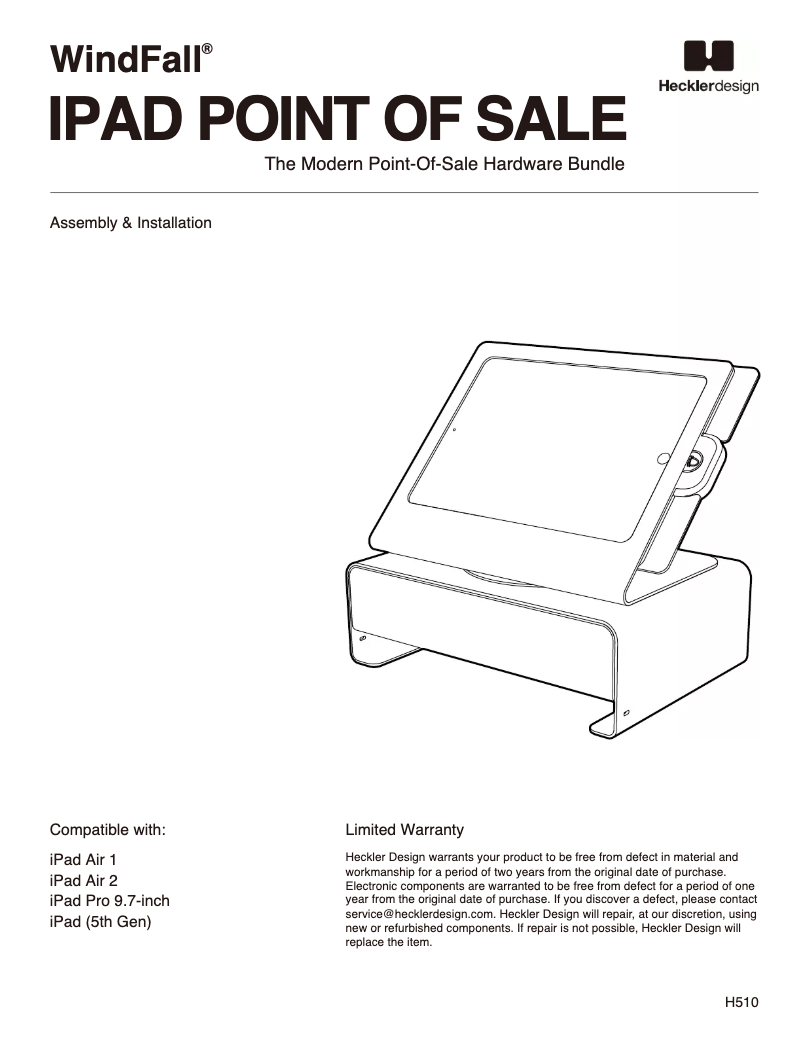 Image de la première page du manuel de l'appareil H510-BG