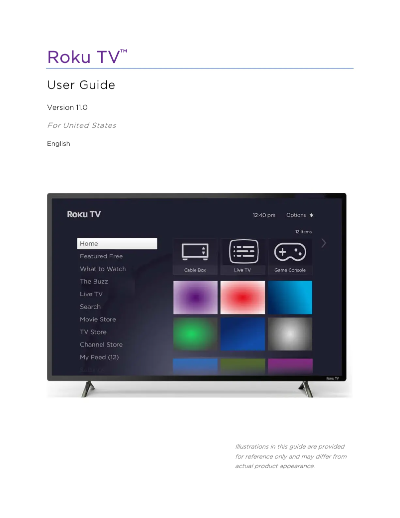 Page n°1 - Manuel utilisateur Element Roku TV E2AB43R