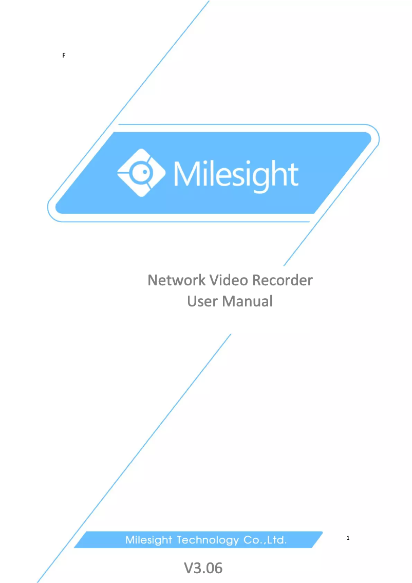 Page 1 de la notice Manuel utilisateur Milesight MS-N8032UH