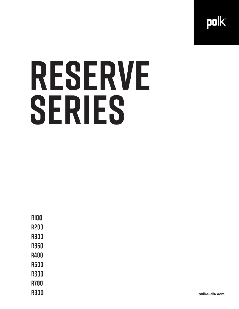 Page 1 de la notice Brochure Polk Reserve R500