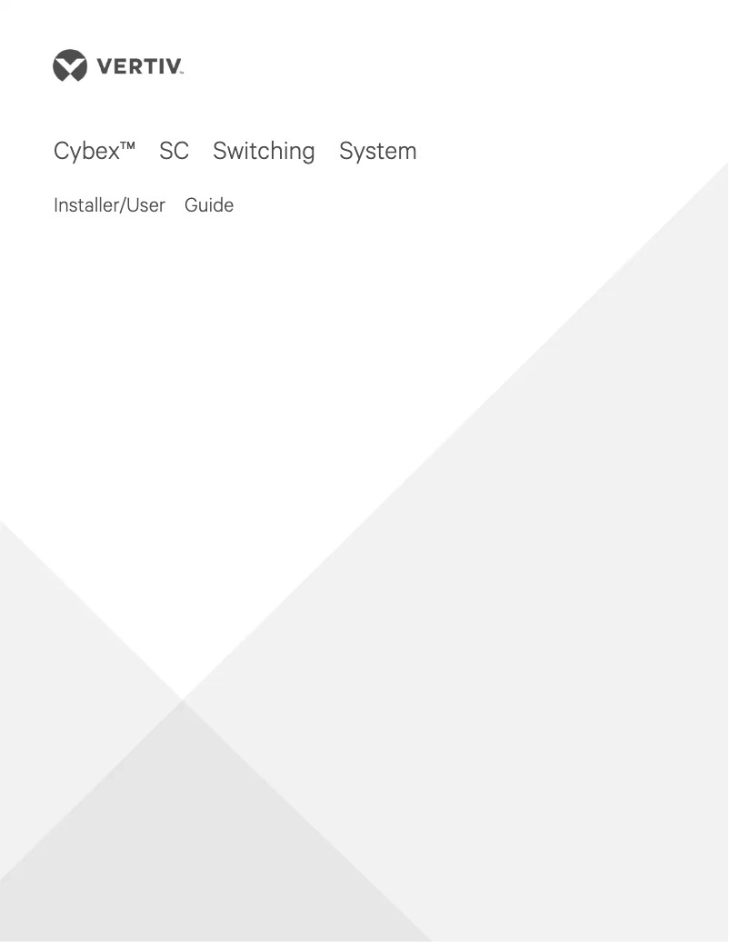 Page n°1 - Manuel utilisateur Emerson Cybex SC840DP