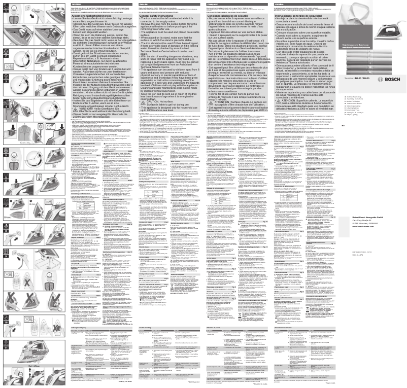 Image de la première page du manuel de l'appareil Sensixx x DA10 TDA1024210