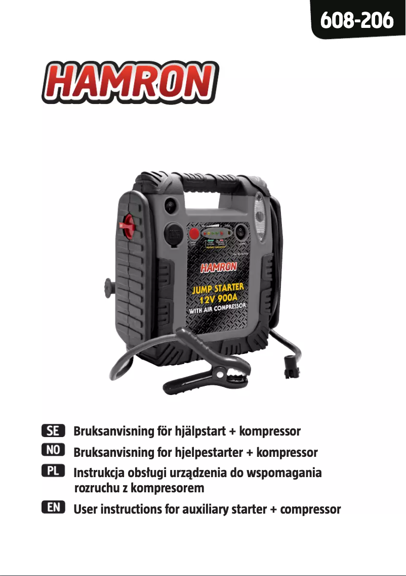 Page 1 de la notice Manuel utilisateur Hamron 608-206