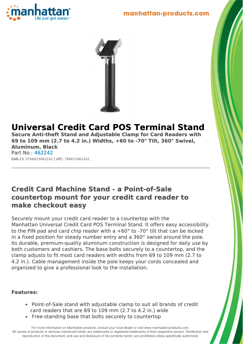 Image de la première page du manuel de l'appareil 462242