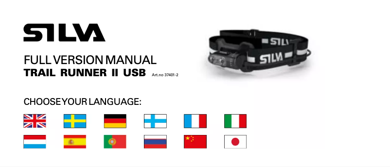 Page 1 of the manual User Manual Silva Trail Runner ll USB