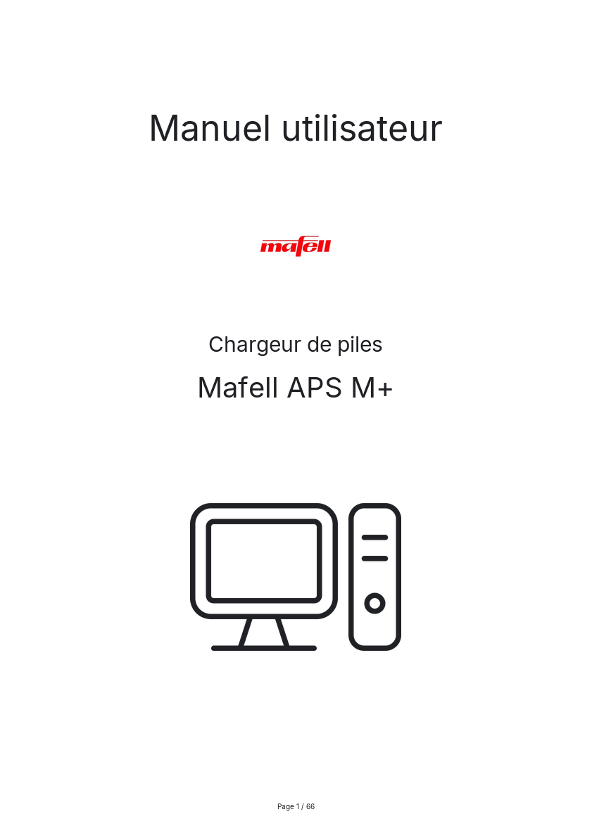 Image de la première page du manuel de l'appareil APS M+