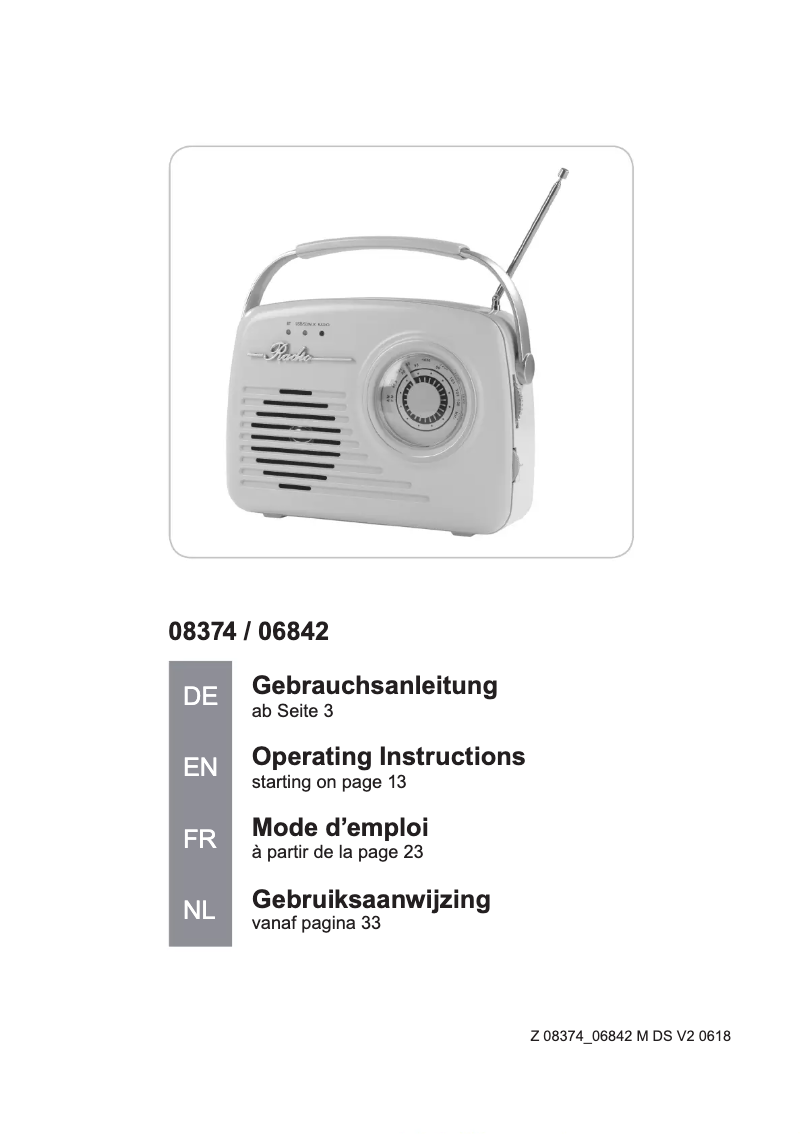 Page 1 de la notice Manuel utilisateur EasyMaxx 08374