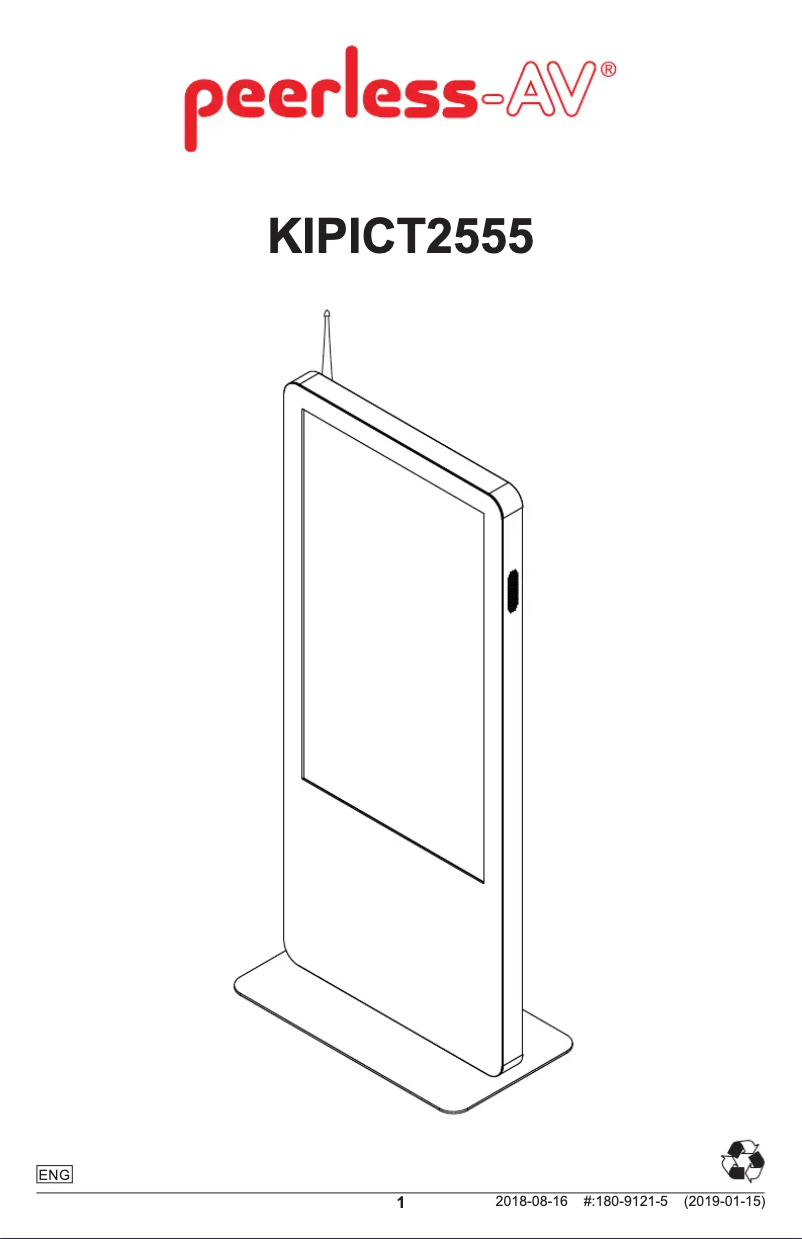 Página 1 del manual Manual de usuario Peerless-AV KIPICT2555