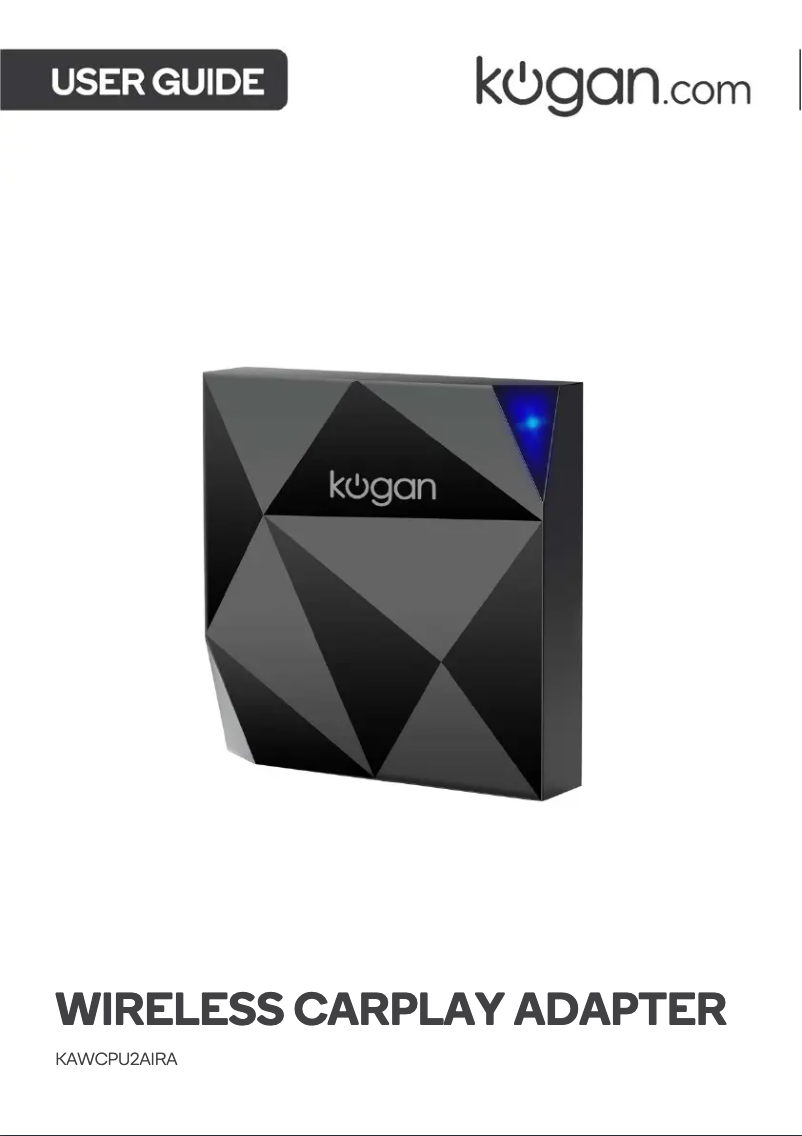 Page n°1 - Manuel utilisateur Kogan KAWCPU2AIRA