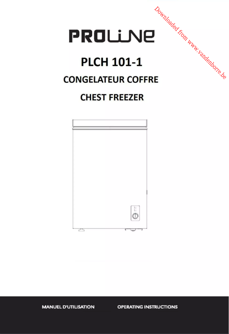 Page 1 de la notice Manuel utilisateur Proline PLCH 101-1