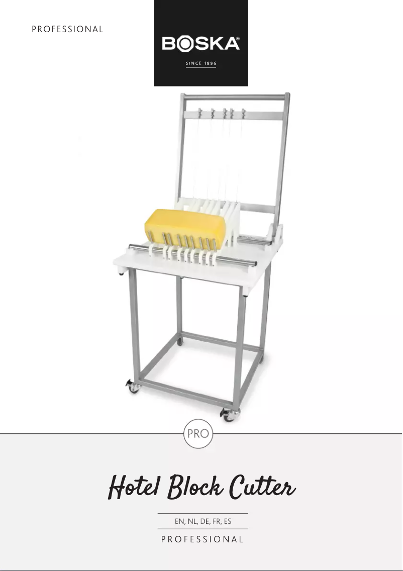 Page 1 de la notice Manuel utilisateur Boska Hotel Block Cutter