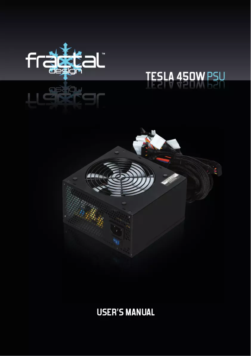 Image de la première page du manuel de l'appareil Tesla 450W