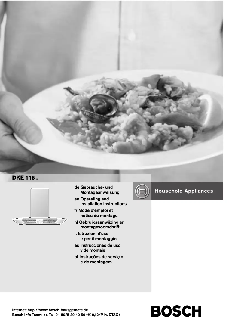 Imagen de la primera página del manual del dispositivo DKE115A