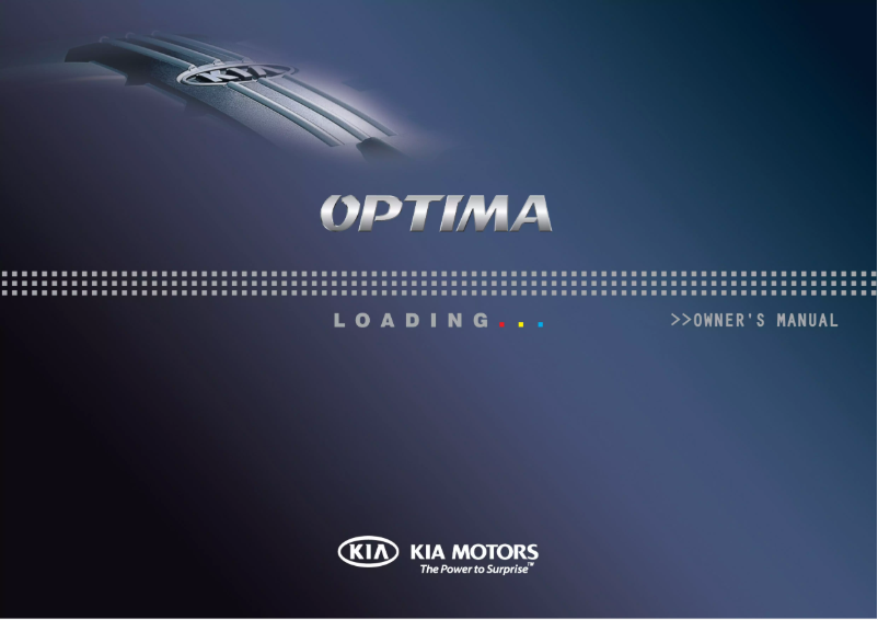 Page 1 de la notice Manuel utilisateur Kia Optima (2010)