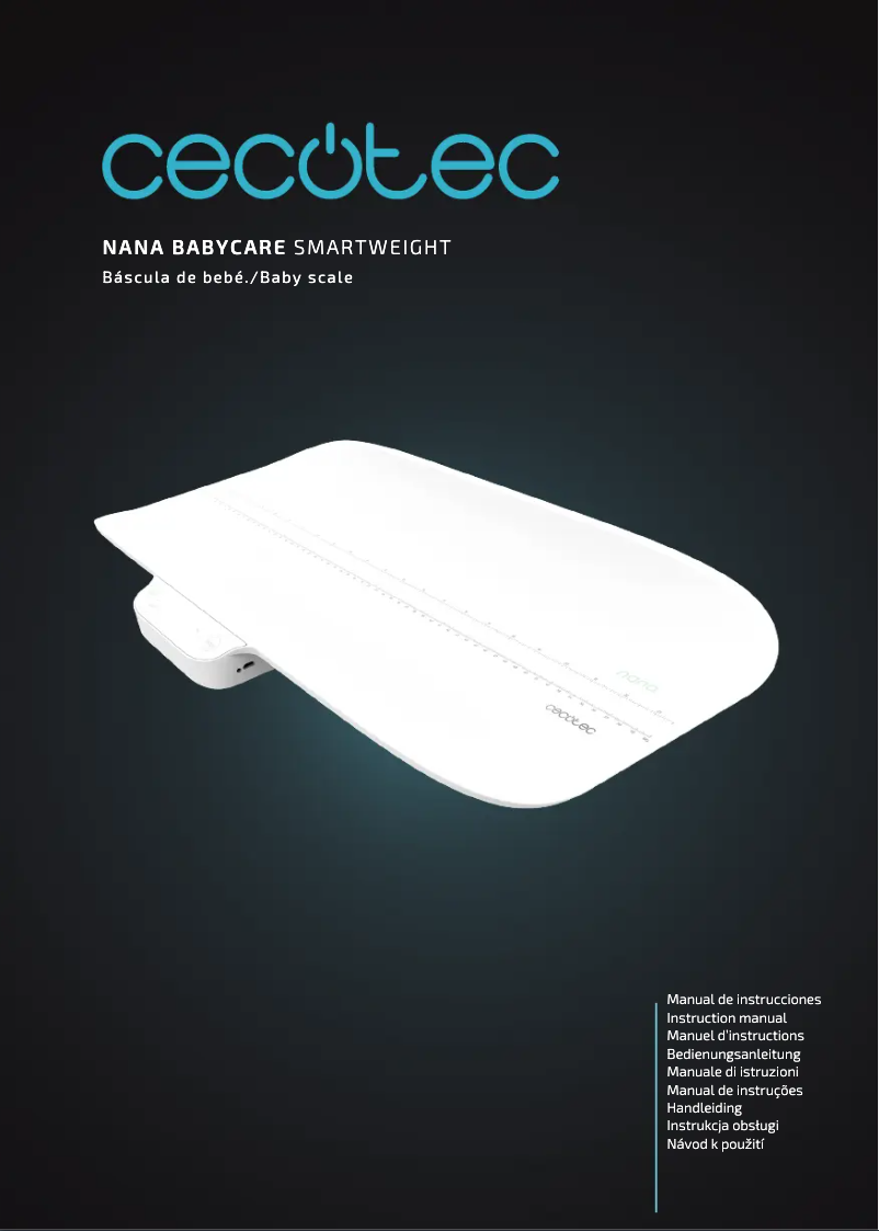 Page 1 de la notice Manuel utilisateur Cecotec Nana BabyCare SmartWeight
