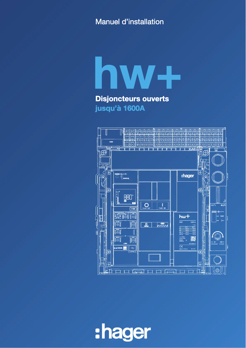 Page n°1 - Instructions / montage Hager HW1W416DS