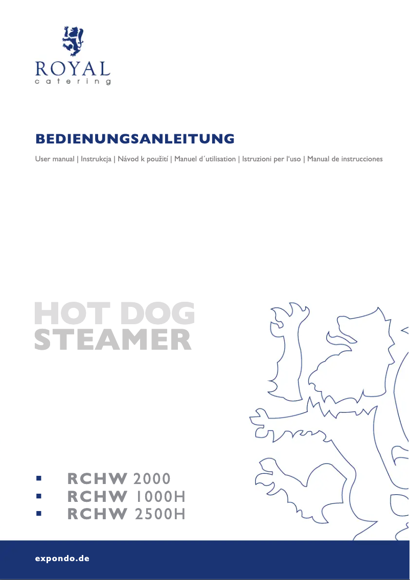 Image de la première page du manuel de l'appareil RCHW 2500H