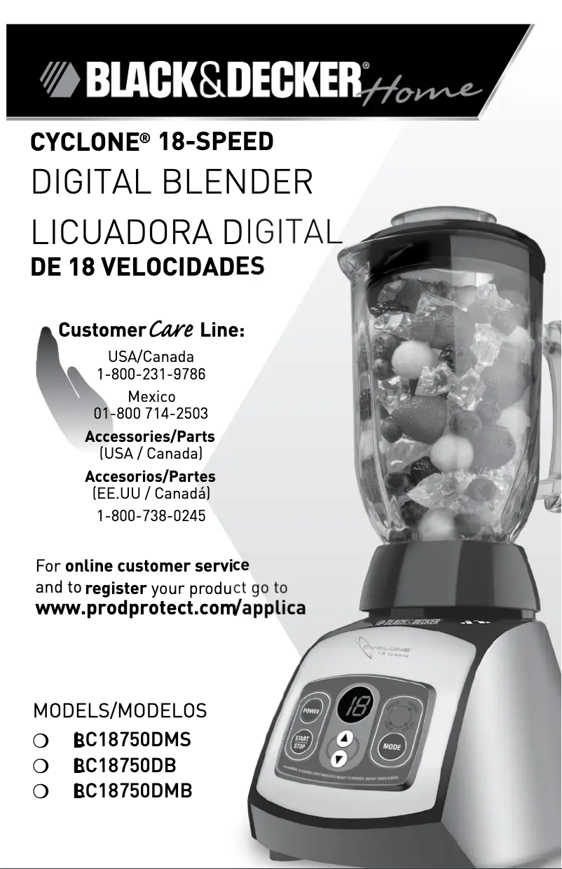 Image de la première page du manuel de l'appareil BLC18750DMB