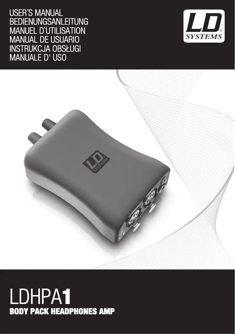 Page 1 de la notice Manuel utilisateur LD Systems HPA1