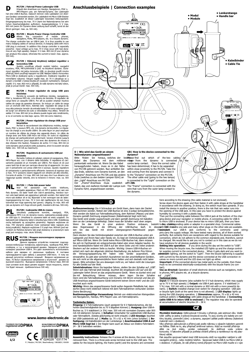 Image de la première page du manuel de l'appareil M172N