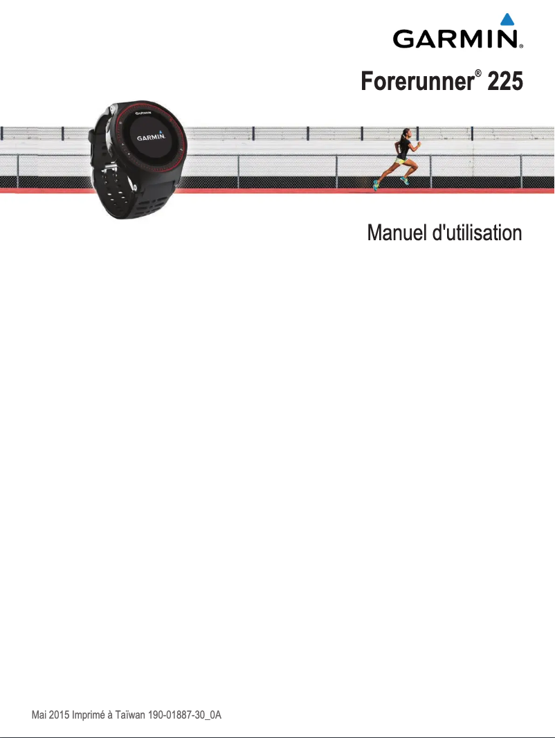 Page 1 de la notice Mode d'emploi Garmin Forerunner 225
