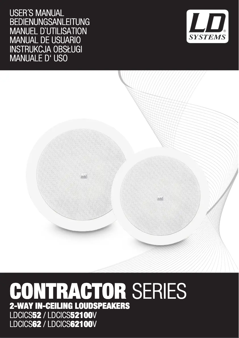 Page 1 de la notice Manuel utilisateur LD Systems CICS 52 100 V