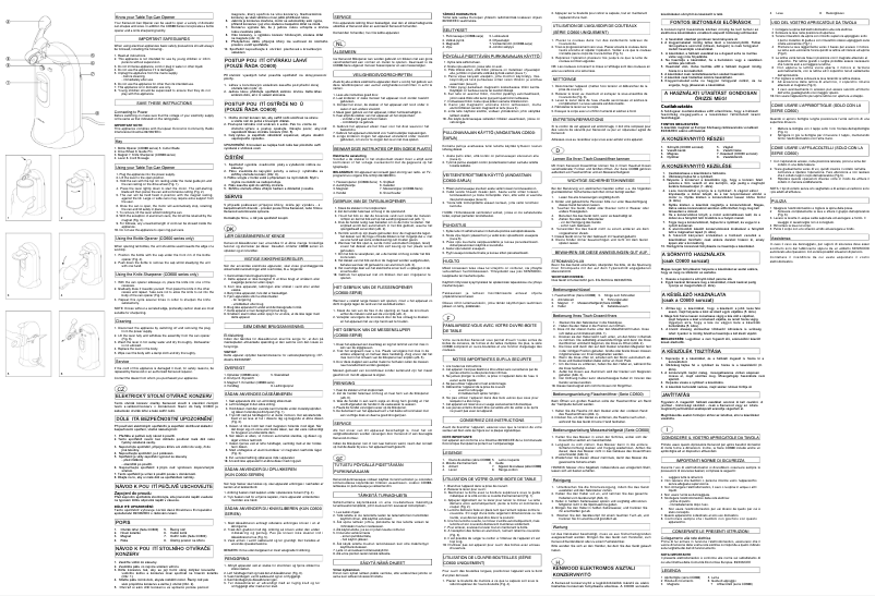 Page 1 de la notice Manuel utilisateur Kenwood CO300