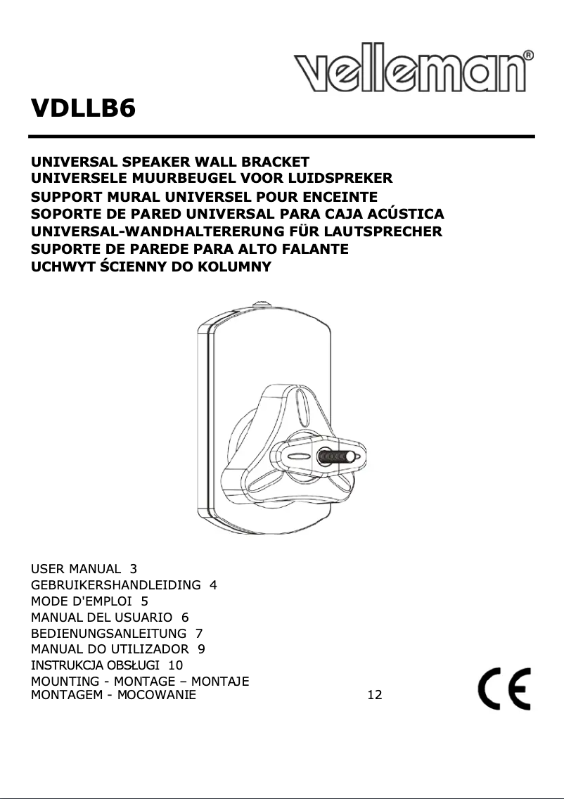 Page 1 de la notice Manuel utilisateur Velleman VDLLB6