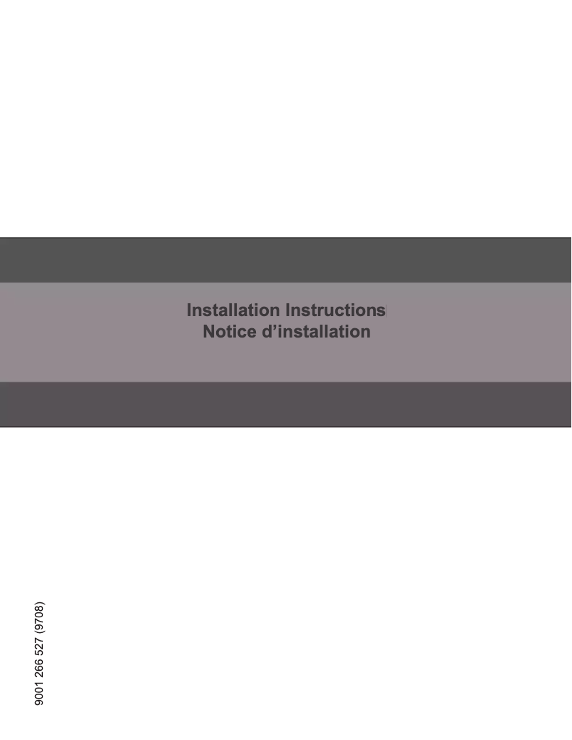 Page 1 de la notice Guide d'installation Gaggenau DF481763