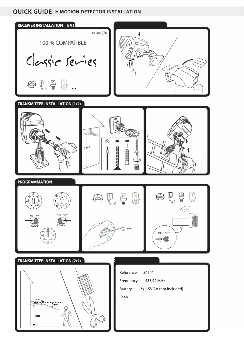 Image de la première page du manuel de l'appareil 54541