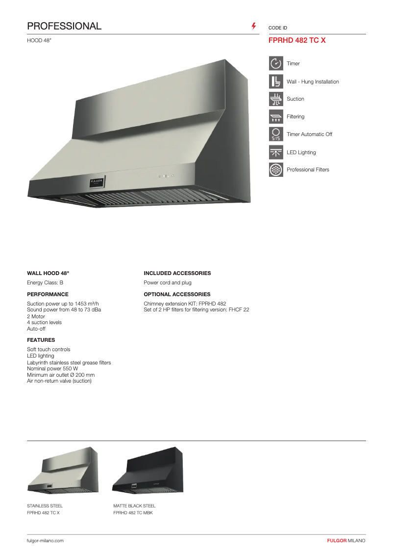 Image de la première page du manuel de l'appareil FPRHD 482 TC MBK
