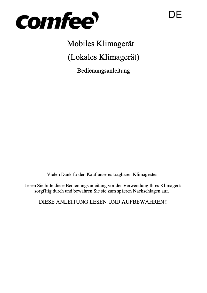 Image de la première page du manuel de l'appareil MPPH-08CRN7