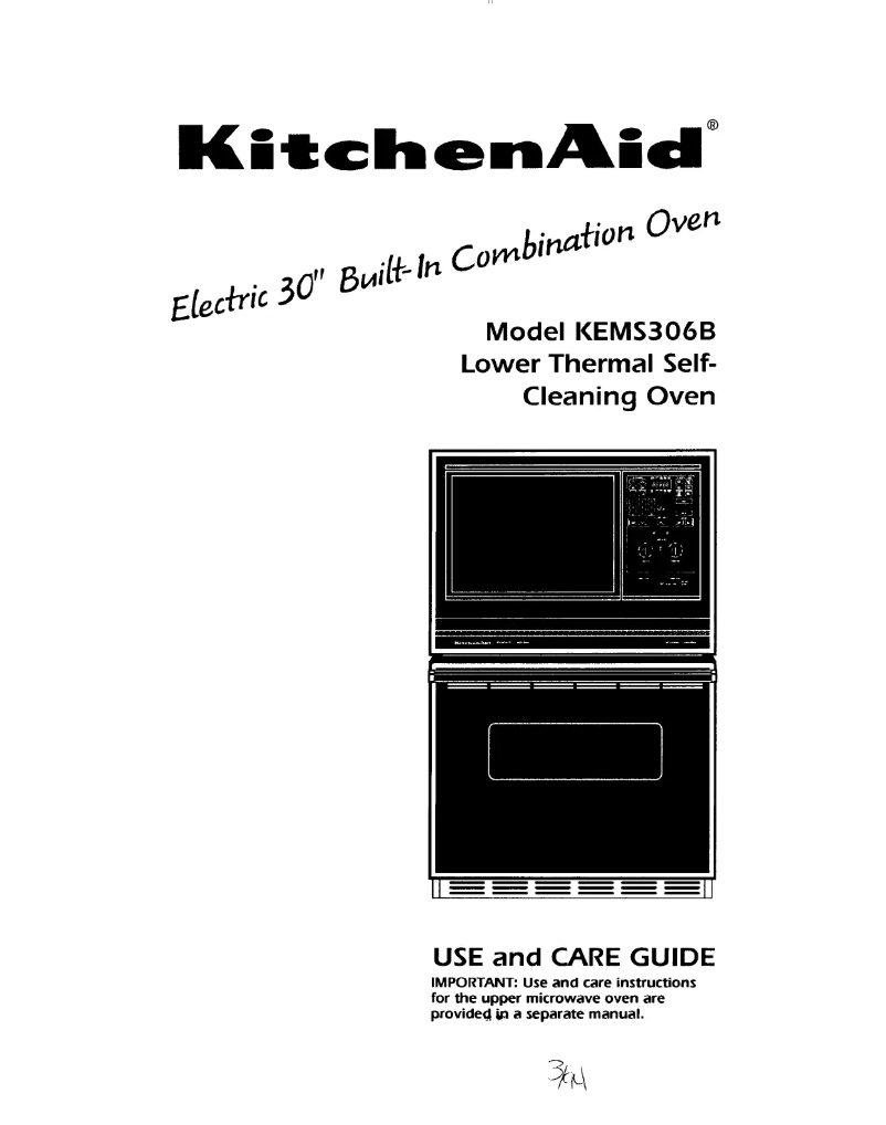 Page n°1 - Manuel utilisateur KitchenAid KEMS306BAL1
