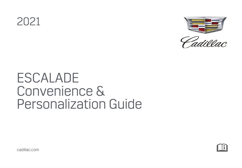 Página 1 del manual Guía de inicio rápido Cadillac Escalade ESV (2021)