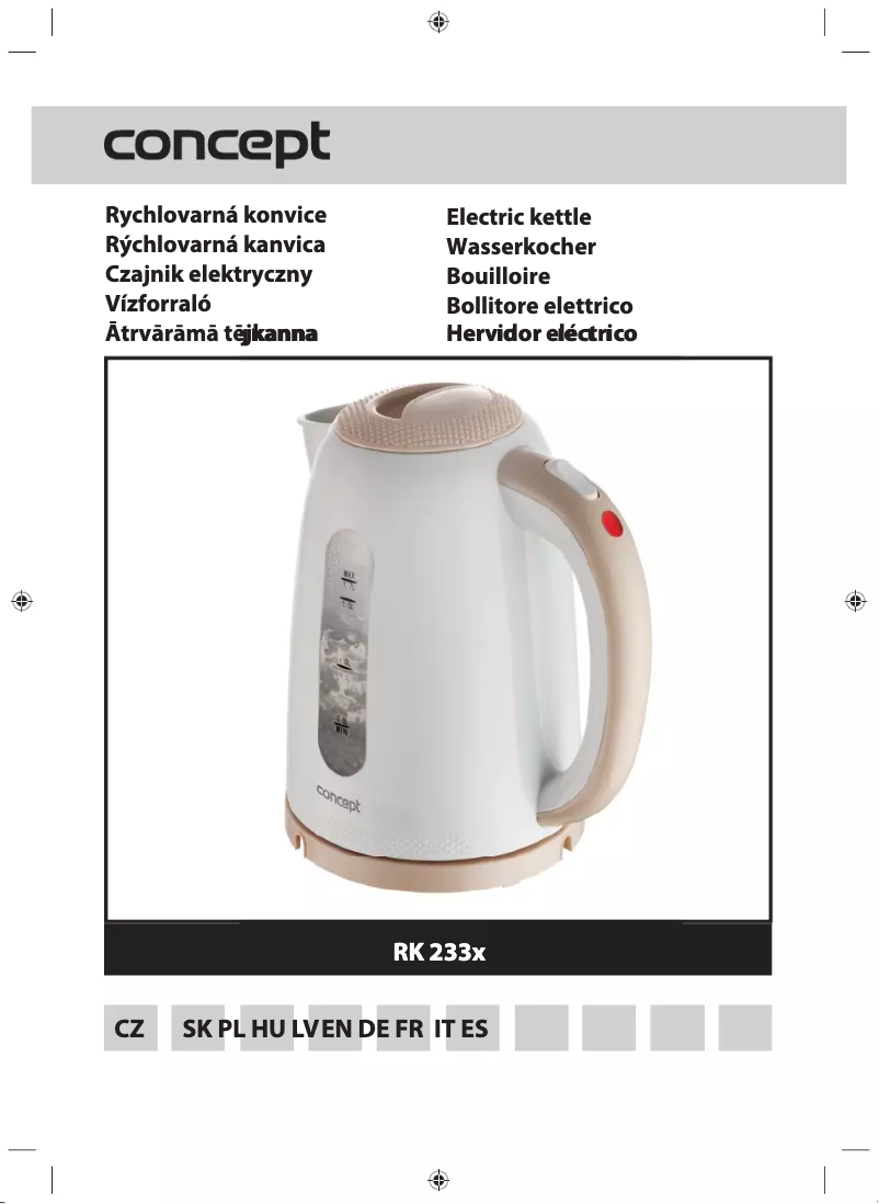 Page 1 de la notice Manuel utilisateur Concept RK3305