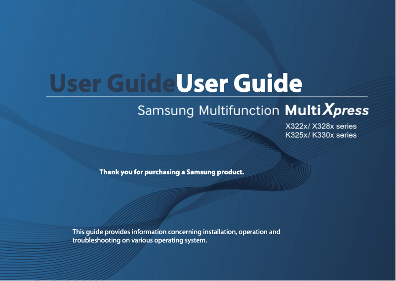 Page 1 de la notice Manuel utilisateur Samsung MultiXpress SL-K3250NR