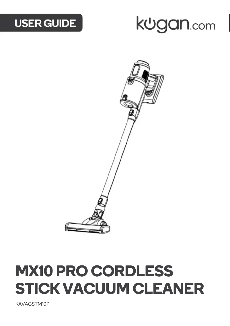 Page n°1 - Manuel utilisateur Kogan MX10 Pro