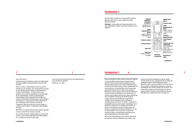 Page 1 de la notice Manuel utilisateur Motorola AMIO